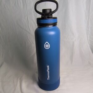 ThermoFlask Insulated Blue Stainless‎ Steel Water Bottle with Screw-on Lid